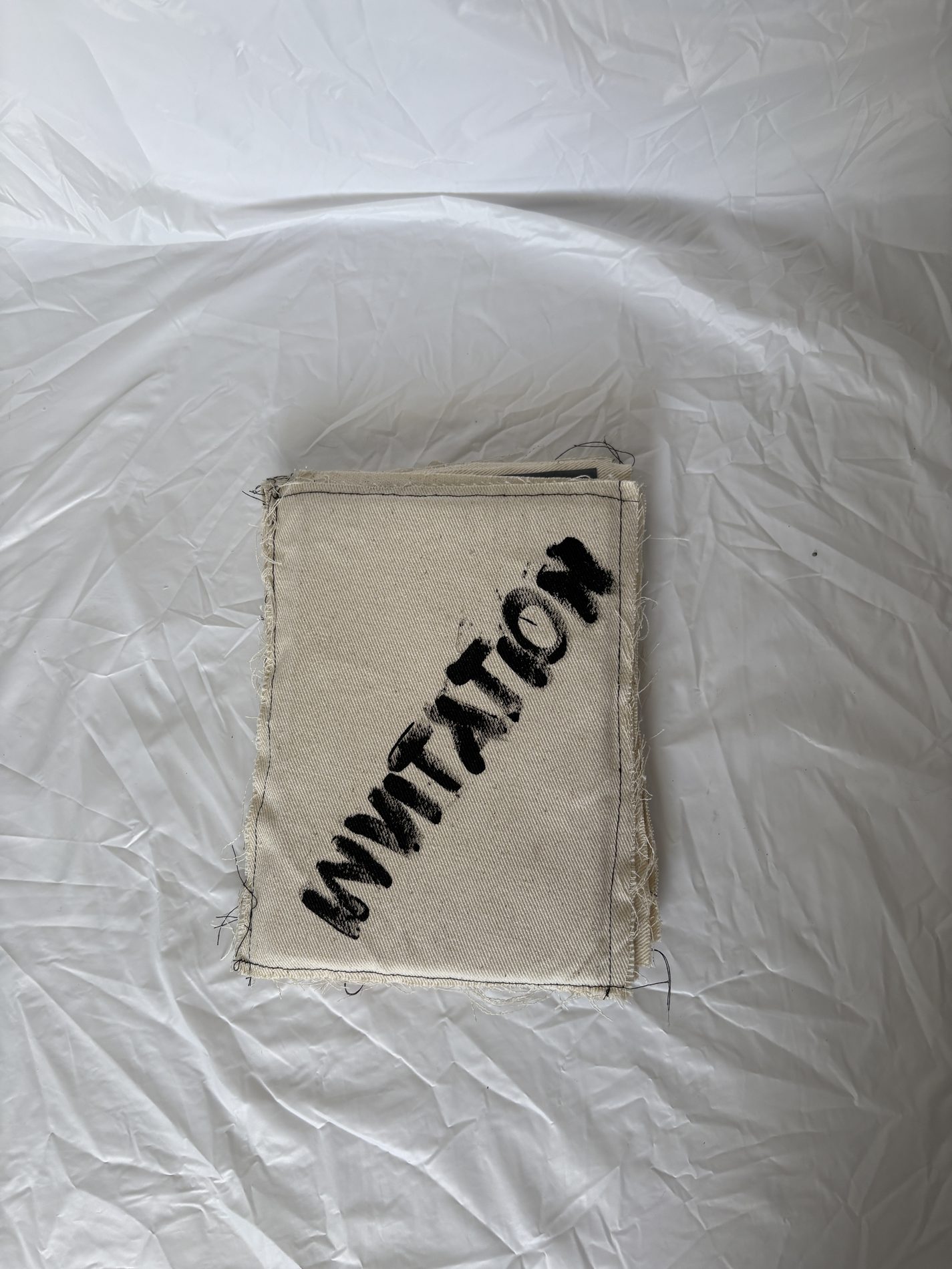 Layering, a stitched textile fragment